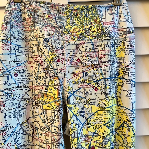 Airspace Leggings Chicago ATC Memes Women’s Medium Yoga Jogging Athleisure. - Picture 2 of 8
